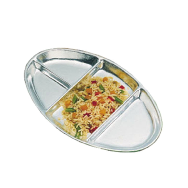 Bon Chef 2020PLUM 4-Compartment Tray 7-1/2" X 11-3/4" Oblong