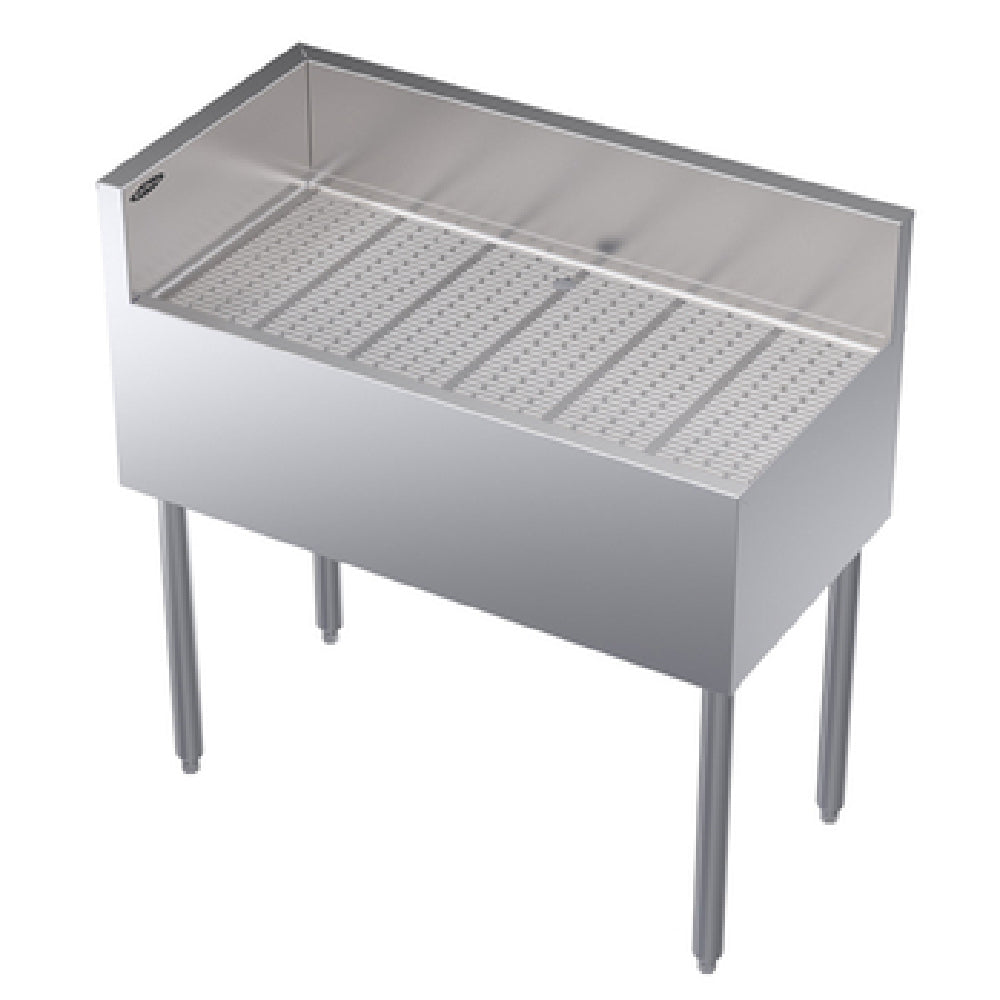 Krowne KR19-C36L Royal Series Underbar Corner Drainboard Free Standing 36"W X 19"D X 36-1/2"H.O.A.