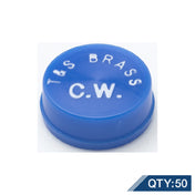 T&S Brass 001686-45M50 Index Blue Snpin (50 Each Per Case)