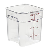 Cambro 8SFSPROCW135 CamSquare® FreshPro Food Container 8 Qt. 9"L X 9"W X 9-3/5"H
