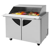 Turbo Air TST-48SD-18-N-SL Super Deluxe Sandwich/Salad Mega Top Unit With Slide-Back Lid