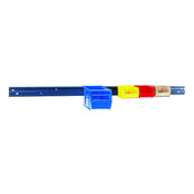 Quantum QRU-1W Wall Rail 48"L X 5/8"W X 3"H 125 Lbs Load Capacity