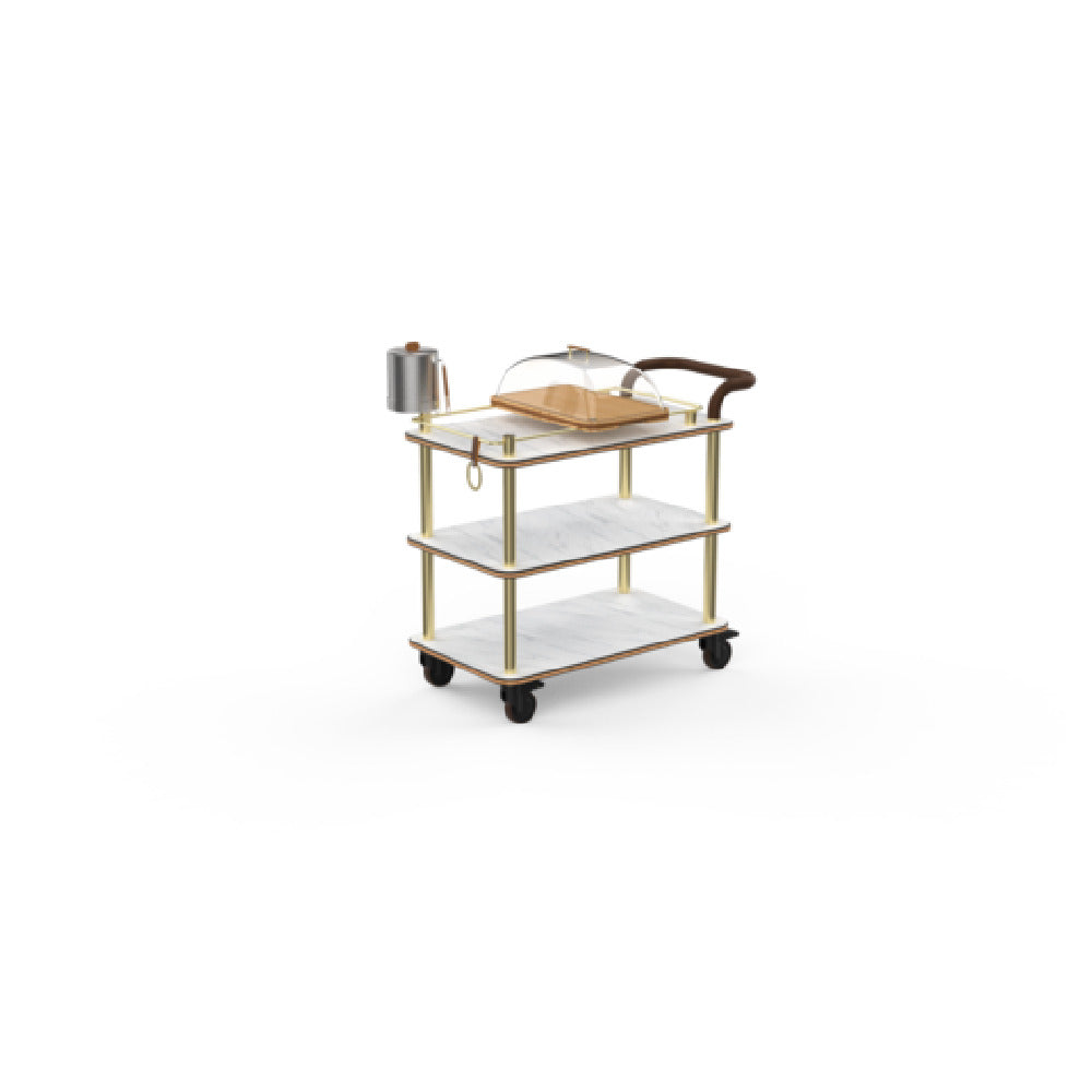 Steelite MGCRNX04CBXX Mogogo Buffet Solutions Roll'n Cheese Plate & Wine Cart 41-1/2" X 21" X 40-1/2"H