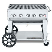 Crown Verity CV-MCB-36LP Mobile Outdoor Charbroiler LP Gas 34" X21" Grill Area