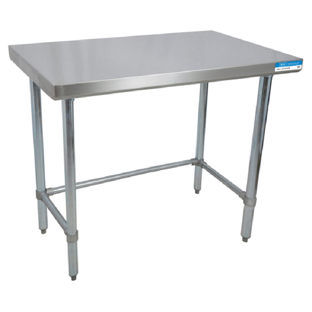 BK Resources CTTOB-3030 Work Table 30"W X 30"D X 34-3/4"H Overall Size 16/304 Stainless Steel Flat Top