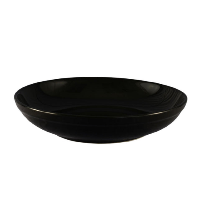 CAC China SAL-2-BLK Festiware Salad Bowl 48 Oz. 10-1/2" Dia. X 2-1/8"H