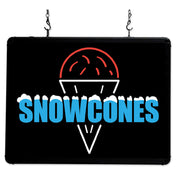 Winco 92003 Benchmark Ultra-Bright Merchandising Sign "Snow Cones" LED Back Lighting