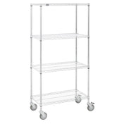 Hubert 42981 - Shelving Unit, Wire, Mobile