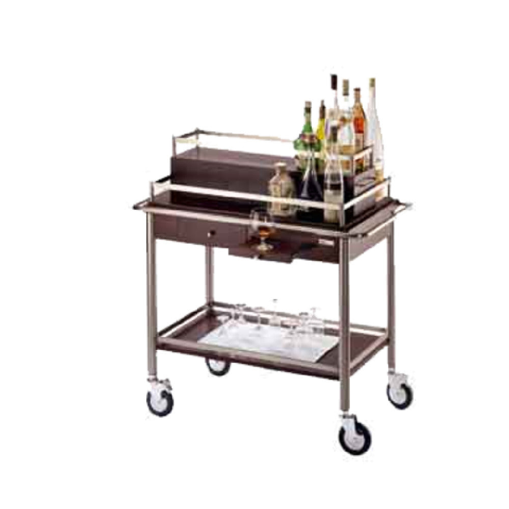 BauscherHepp 30.8009.0000 Liquor Trolley 39-3/4"L (1010mm) X 20-7/8"W (530mm) X 42-1/8"H (1070mm)