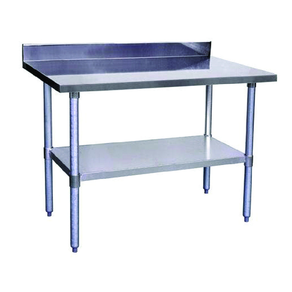 Hubert 11140 - Kratos Worktable, 24"x30", With 4" Backsplash And Undershelf
