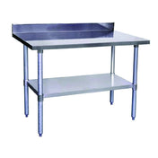 Hubert 11140 - Kratos Worktable, 24"x30", With 4" Backsplash And Undershelf