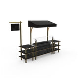 Steelite MGCMLA01MBBF Classic Canopy Cooling Station 130"W X 29 1/2"D X 96"H Mixed Materials