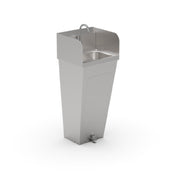 John Boos PBHS-F-1410-FV1-T-SSLR-X Pro-Bowl Hand Sink Floor Mount Tappered Pedestal