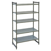 Cambro CBU213684S5580 Camshelving® Basics Plus Starter Unit 21"W X 36"L X 84"H