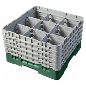 Cambro 9S958119 Camrack® Glass Rack With (5) Soft Gray Extenders Full Size