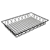 GET Enterprises WB-953-BK Clipper Mill POP™ Pastry Basket 18" X 12" X 2"H Rectangular Wire