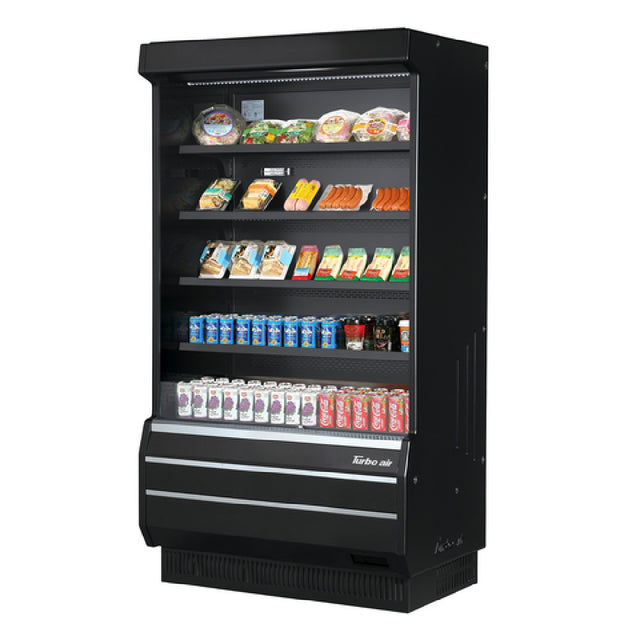 Turbo Air TOM-40B-SP(-A)-N Vertical Open Display Merchandiser 14.4 Cu. Ft. Capacity
