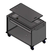 Winholt SS-BC-2748-INSULIB-HDC Mobile Grab And Go Ice Cart 28.6"W X 53.2"L X 35.1"H