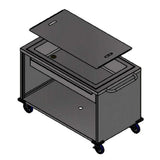Winholt SS-BC-2748-INSULIB-HDC - Mobile Grab And Go Ice Cart, 28.6"W X 53.2"L X 35.1"H