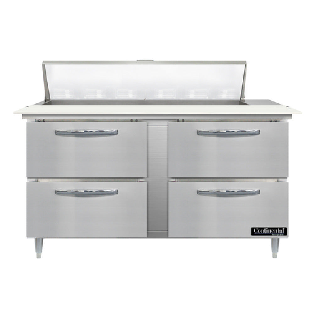 Continental Refrigerator D60N12C-D Designer Line Sandwich Unit 60"W Two-section