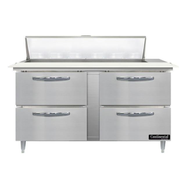 Continental Refrigerator D60N12C-D Designer Line Sandwich Unit 60"W Two-section