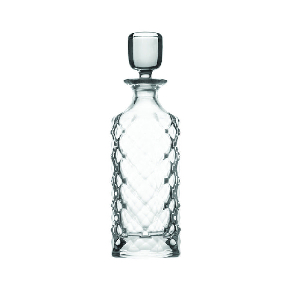 Hospitality Brands HGC02075-001 Legend Glassware Meteorite Decanter 25 Oz. Lead-free Ultra Clear Crystal