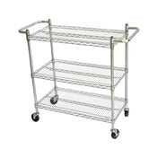 CAC China ACCW-2448S Utility Cart 48"L X 24"W X 42"H 3-tier