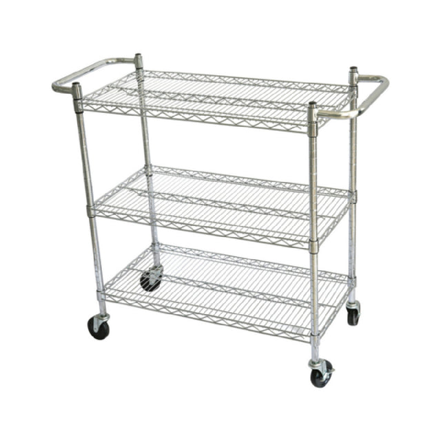CAC China ACCW-2448S Utility Cart 48"L X 24"W X 42"H 3-tier