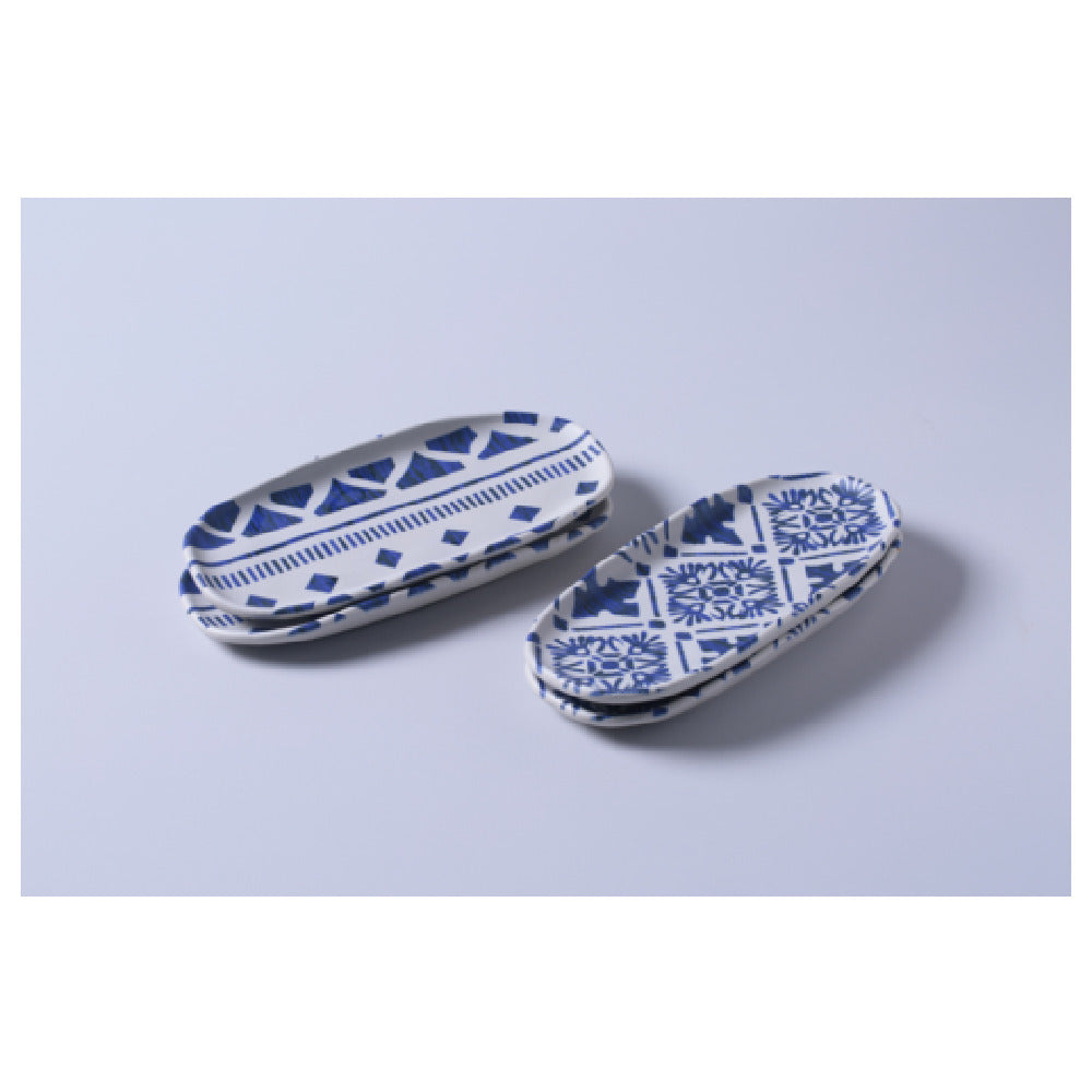Porto Brasil 35114117901 - Shallow Organic Oval Platter Small, 4.3", Stoneware