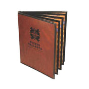Menu Solutions RS180C Menu Cover Holds 8-1/2" X 11" Insert Six Panel Booklet