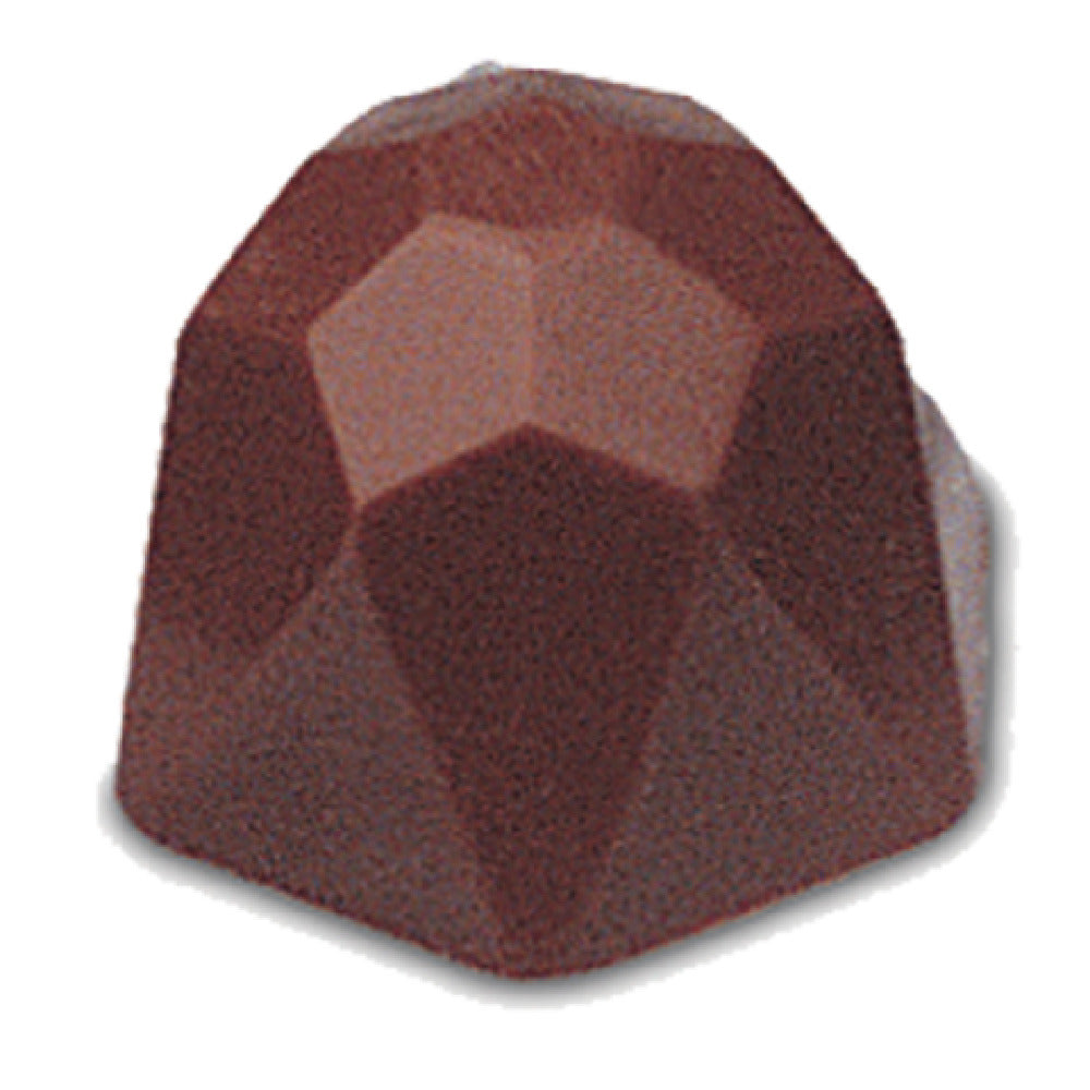 JB Prince K212 Chocolate Mold (40) Geodesic 1-3/16" Dia. X 4/5"H (30mm Dia. X 20mm)