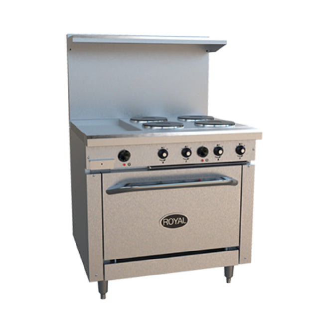 Royal Range Of California RRE-4GT12_208/60/3 Restaurant Range Electric 36"
