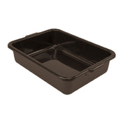 Quantum FSB-21155CS_BROWN - Bussing Tub, 15"W X 21"L X 5"H, Flat Bottom