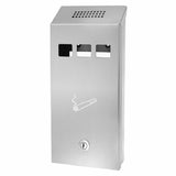 Alpine Industries ALP490-03-SS Cigarette Disposal Tower 5-1/2"W X 2-3/10"D X 12-1/5"H