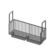 John Boos ALMBR-6C Meat Boat Rack Ceiling Mount 72"W X 20"D