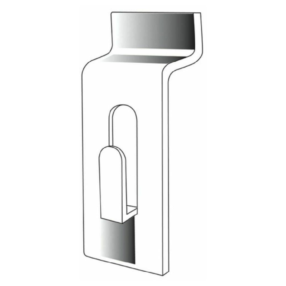 Hubert 11811 - Slatwall Picture Hanger, 1" X 3", 1/4" Notch Depth