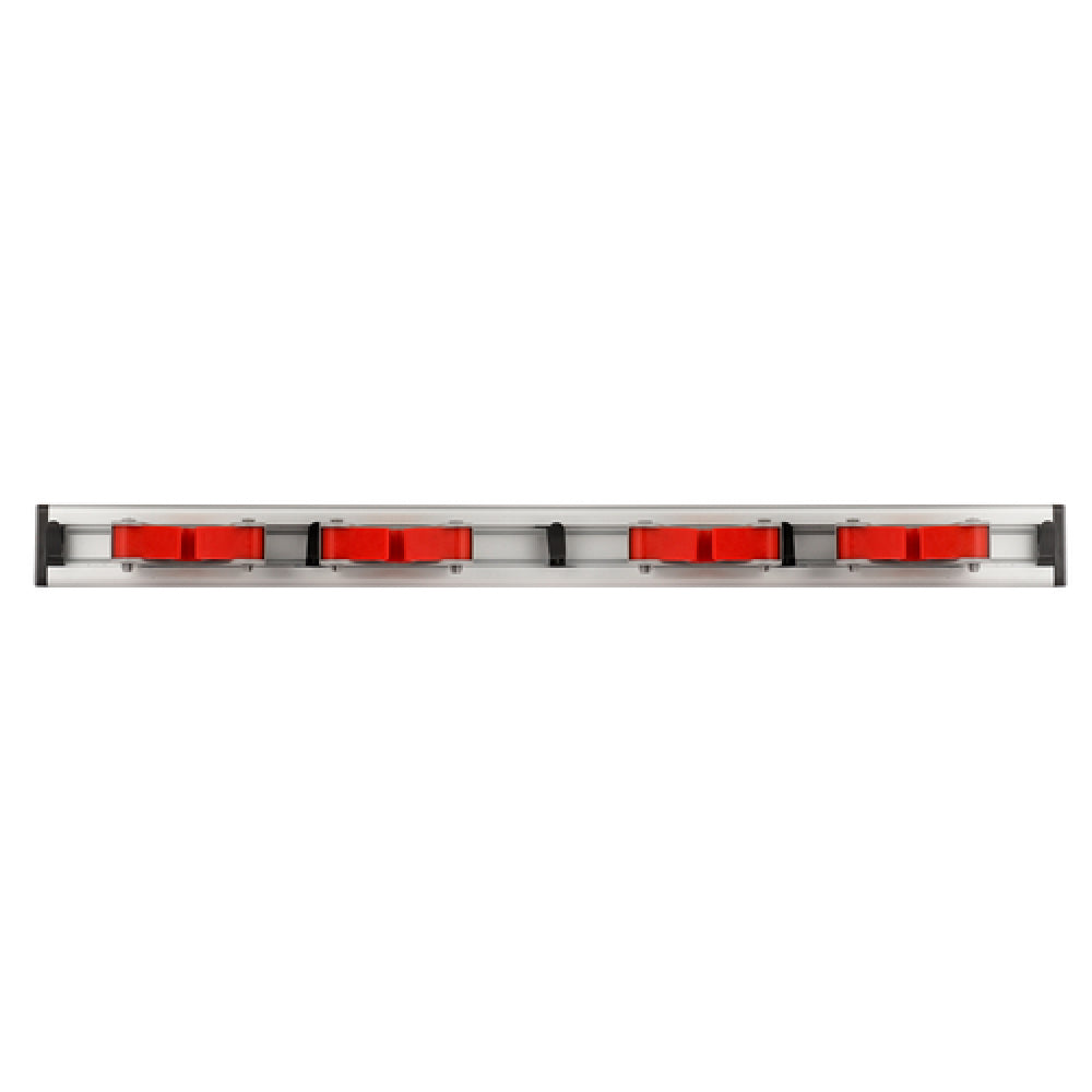 Alpine Industries ALP498-4 Mop/Broom Holder 20"L X 2.4"D X 1.7"H Wall-mount