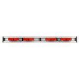 Alpine Industries ALP498-4 Mop/Broom Holder 20"L X 2.4"D X 1.7"H Wall-mount
