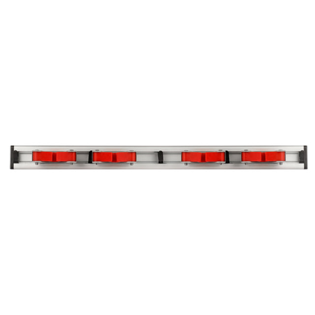 Alpine Industries ALP498-4 Mop/Broom Holder 20"L X 2.4"D X 1.7"H Wall-mount