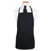 John Ritzenthaler Company CL3PBIABKFP-1 Chef Revival® Bib Apron 26" X 23" Long 3 Front Pockets And Pen Pocket