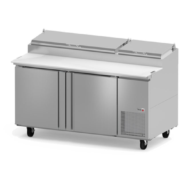 Fagor Refrigeration FPT-67 19086805 Refrigerated Pizza Prep Table 67-1/4"W 18.6 Cu.ft. Capacity