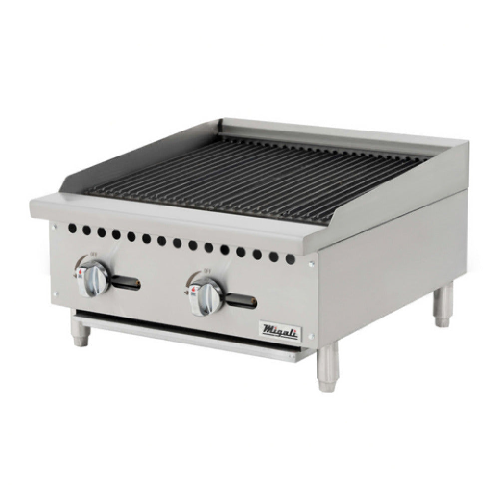 Migali Industries C-CR24 Competitor SeriesÂ® Charbroiler Countertop Natural Gas