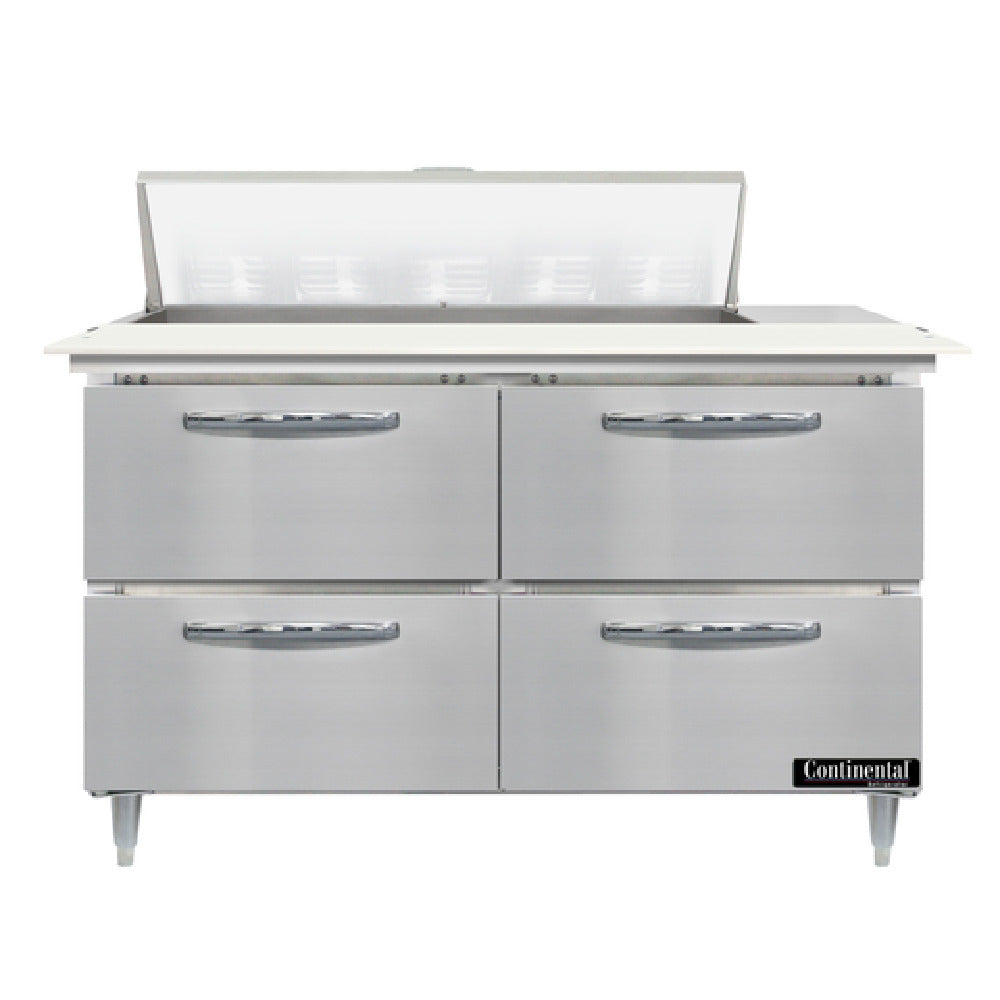 Continental Refrigerator D48N10C-D Designer Line Sandwich Unit 48"W Two-section