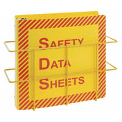 Hubert 69957 - Right-To-Know Center, 14-1/4" X 4-3/4" X 12"H Overall, Includes 3" "Safety Data Sheets" Binder & Wire Wall Rack
