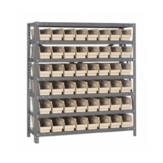 Quantum 1239-101_YELLOW - Shelving Unit, 12"D X 36"L X 39"H, Heavy Duty