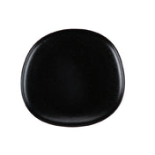CAC China MOT-20-BLK Morton Plate 11"L X 11-1/2"W X 1"H Porcelain