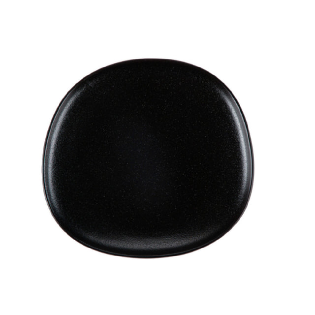 CAC China MOT-20-BLK Morton Plate 11"L X 11-1/2"W X 1"H Porcelain