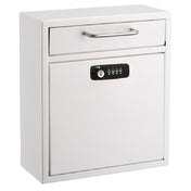 Alpine Industries ADI631-05-WHI-KC Mailbox 10-4/10" X 4-1/2" X 12"H Wall Mountable
