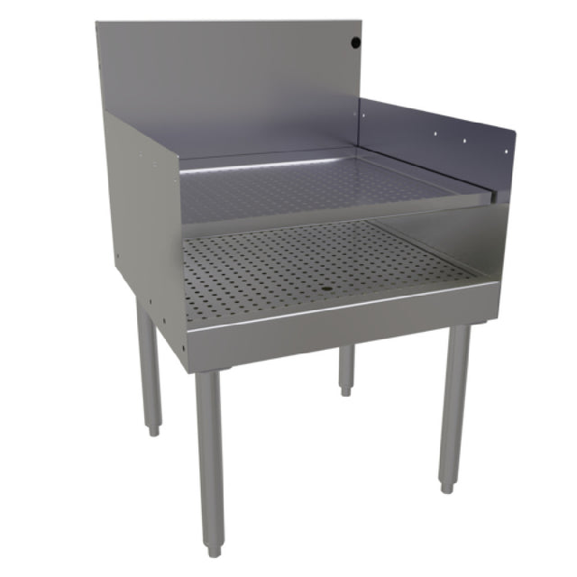 Glastender RDBB-24 Recessed Drainboard Free Standing 24"W X 24"D (depth To Match 24" Deep Units Without Speed Rail)