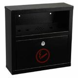 Alpine Industries ALP490-02-BLK Quick Clean Cigarette Disposal Station 12-1/5"W X 4-1/5"D X 12-1/5"H